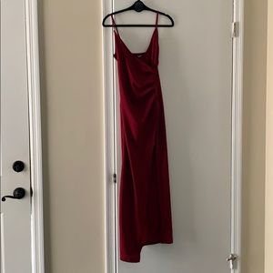 Long maroon dress